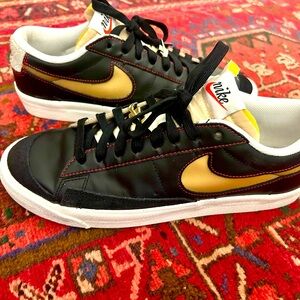 Nike Blazer Low ‘77 PRM Black Sneakers Athletic Shoes Men’s 10 50th Anniversary